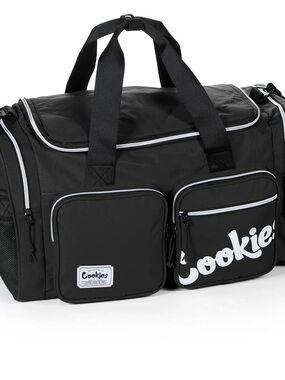 Cookies Black Men's Duffel Bag with Dual Front Pockets